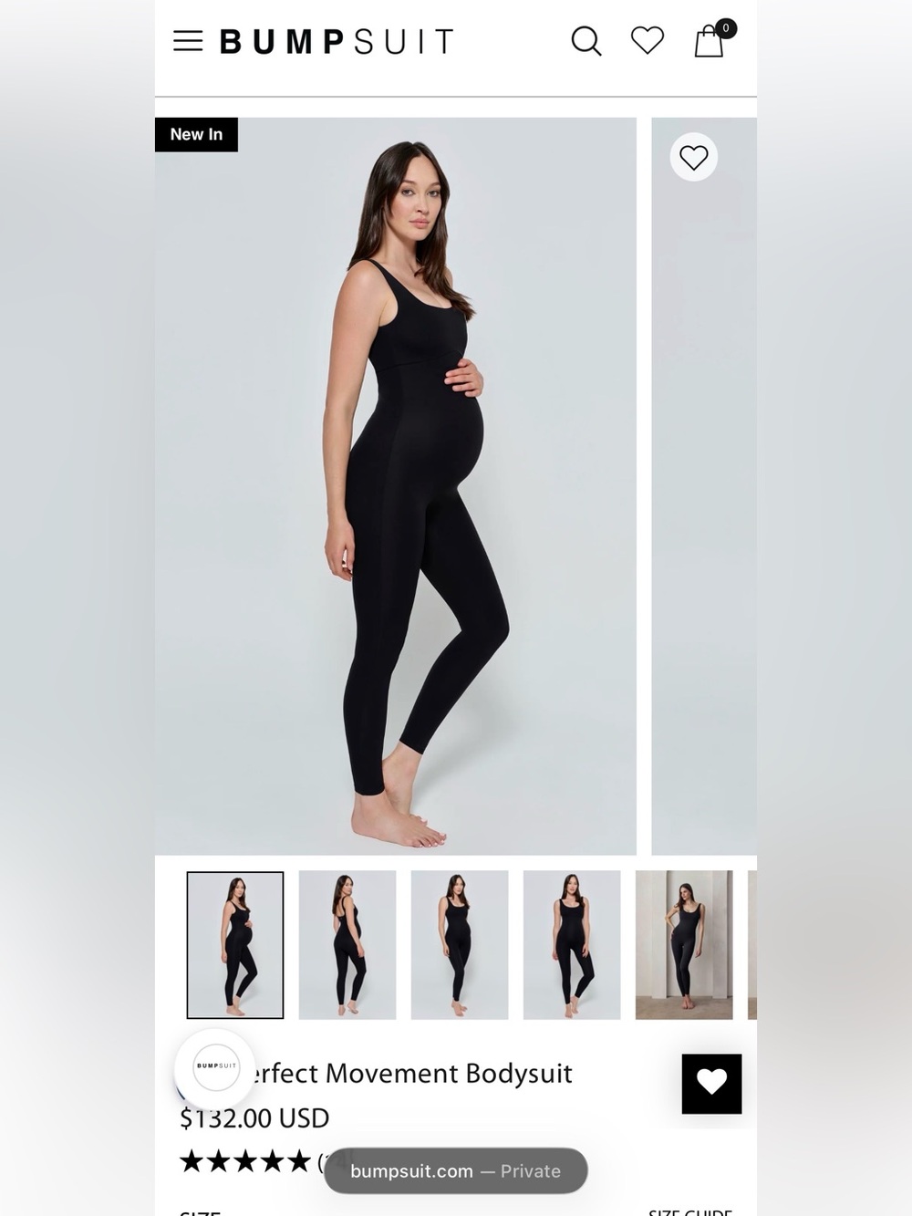 BUMPSUIT The Perfect Movement Bodysuit - Black